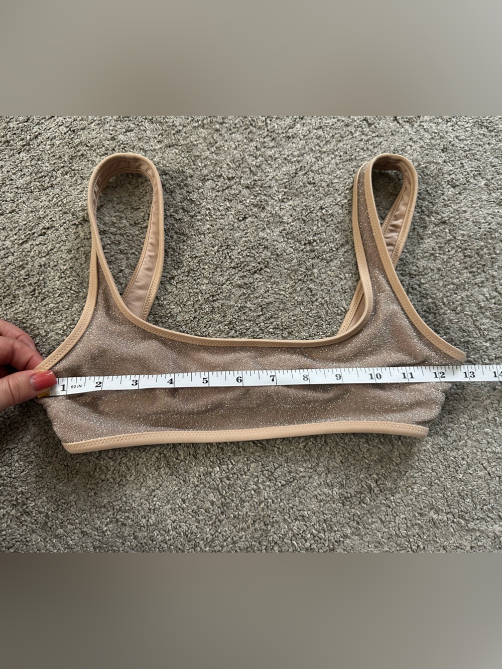 ⭐️aerie Sparkle Taupe Bikini Top - Picture 6 of 6